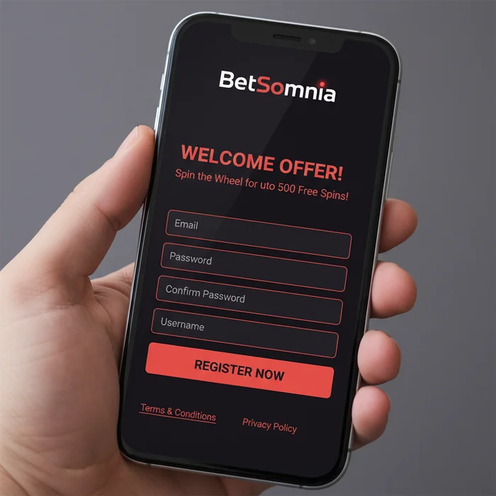 BetSomnia Casino Signup